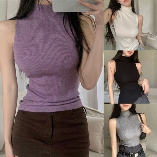 Top donna smanicato maglia - smanicato,