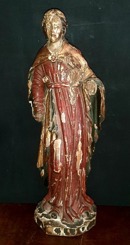 Scultura lignea dorata e - scultura,
