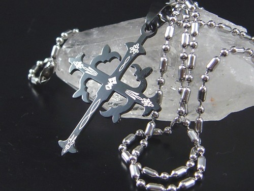Collana con ciondolo croce - collana,