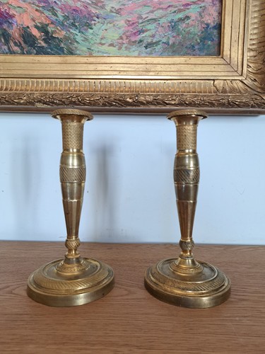 Coppia candelabri bronzo - di,