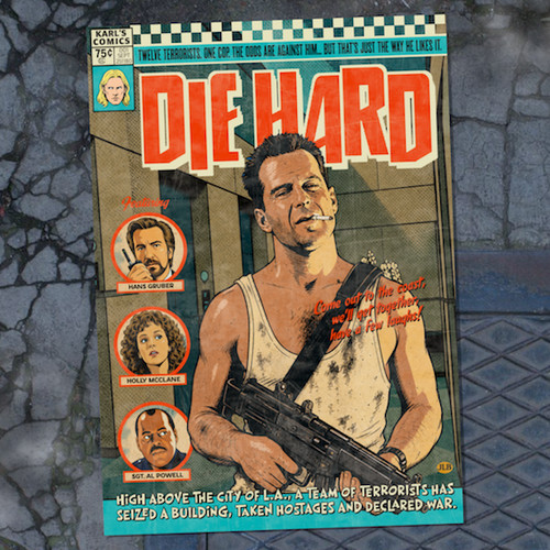 Poster fumetto retrò die - poster,