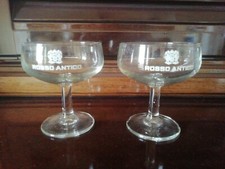 ROSSO ANTICO 2 COPPE BICCHIERI VINTAGE 