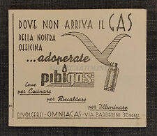 SOCIETÀ ITALIANA GAS ESERCIZIO ROMANA GAS - Lettura Contatore 1952 Pibigas