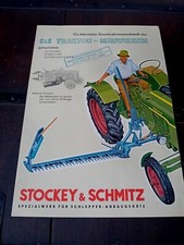 STOCKEY & SCHMITZ TRAKTOR MAHWERKES BARRA FALCIANTE DEUTZ  SCHLEPPER 1957