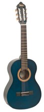 Chitarra Classica 3/4 ridotta Valencia  mogano blu trasparente VC203TBU