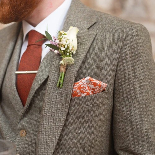 Set cravatta uomo cotone