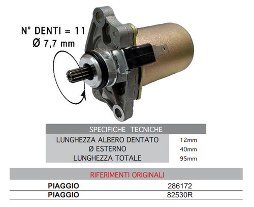 Motorino avviamento gilera - motorino,