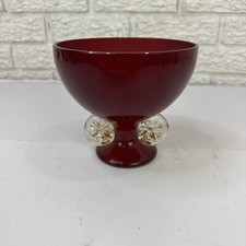 Calice rosso Alfredo Barbini