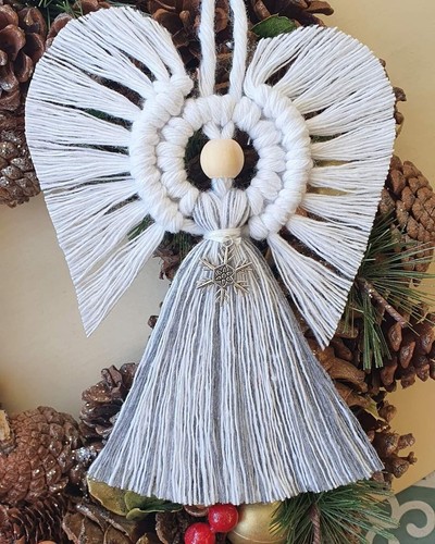 Charm fiocco neve angelo - di,