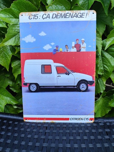 Plaque métal citroën - plaque,