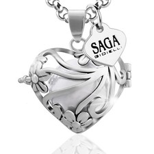 NOEMI GIOIELLI COLLANA BOLA CHIAMA ANGELI CUORE  CIONDOLO SONORO BO09