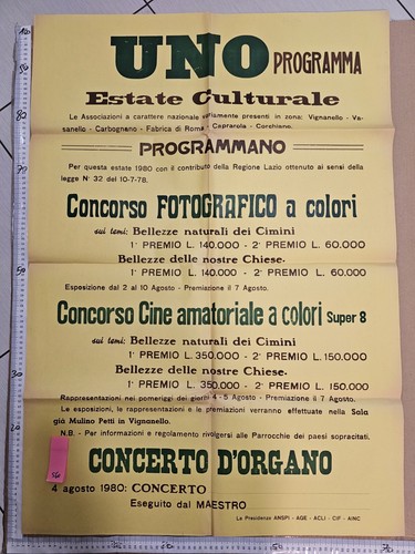 Manifesto 1980 vignanello - manifesto,