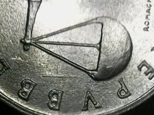 1 LIRA 1958 ERRORE - LINEE IN