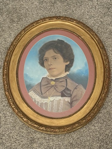 Antico ritratto pastello - , xix