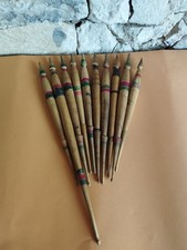 Antichi mandrini primitivi molto antichi in lana per filato filato a mano intagliato lotto di 10