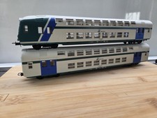 Lima Coppia Carrozze DOPPIO PIANO Convoglio NAVETTA XMPR X TRENINO ELETTRICO H0