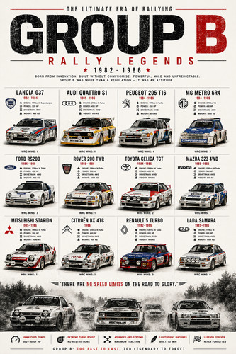 Poster gruppo rally - poster,