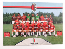 Cartolina Ufficiale AC Milan 1988/89 - dim. 24x17 cm