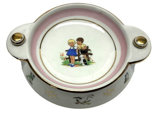 Antica piatto cotta bambino - antica, a