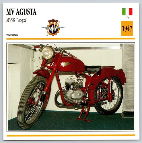 Scheda moto agusta - mv, mv98