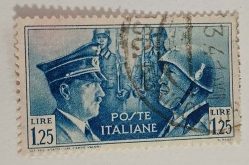 Francobollo hitler mussolini - francobollo, hitler-mussolini