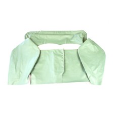 Fodere sedili in vipla verde con lunetta avorio ASI per auto Fiat 500 D d'epoca