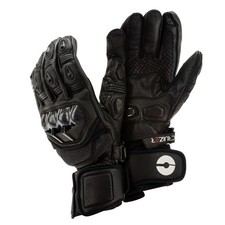 CRUIZER Guanti Moto Racing Pelle con Protezioni Cinturino Polso