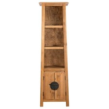 vidaXL Mobile da Bagno Autoportante Legno Massello di Pino 48x32x170cm