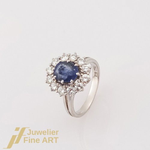 Anello zaffiro con - anello, 1