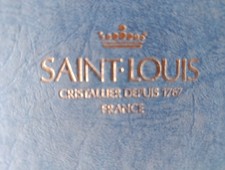 2 Portacandele in cristallo di Saint Louis 32 Cm