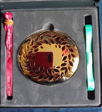 Georg Jensen Camper di Natale 2016 - ghirlanda di magnolia - placcato oro 24 carati