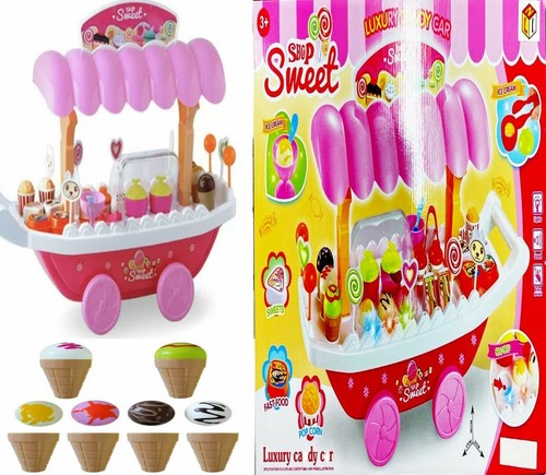 Carrello gelato caramelle - gelato,