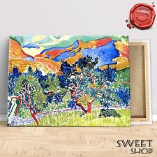 QUADRO RIPRODUZIONE MATISSE PAESAGGIO A COLLIOURE Stampa Tela ALTA' QUALITA'ARTE