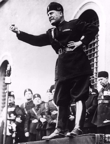 Benito mussolini poster lucido - mussolini,
