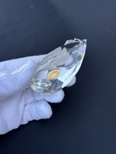 Pendente Mandorla + 2 Ottagoni Cristallo Boemia Lampadario Appliqué Vintage.