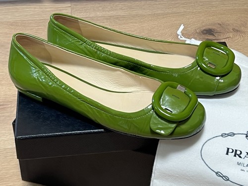 Ballerine prada vernice verde - vernice,