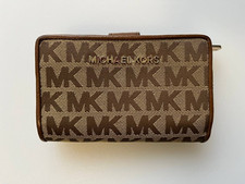 Michael Kors Portafoglio Donna libro/bifold in Tela Monogrammata MK