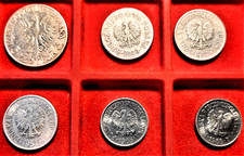 POLONIA 5 ZLOTYCH 1932 ARGENTO- 3 MONETE DA 50 GROSZY E 2 MONETE DA 20 GROSZY