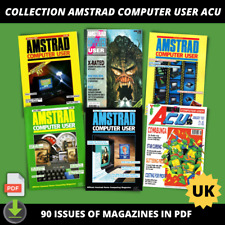 Collection AMSTRAD COMPUTER USER ACU 90 issues of magazines in PDF EN UK