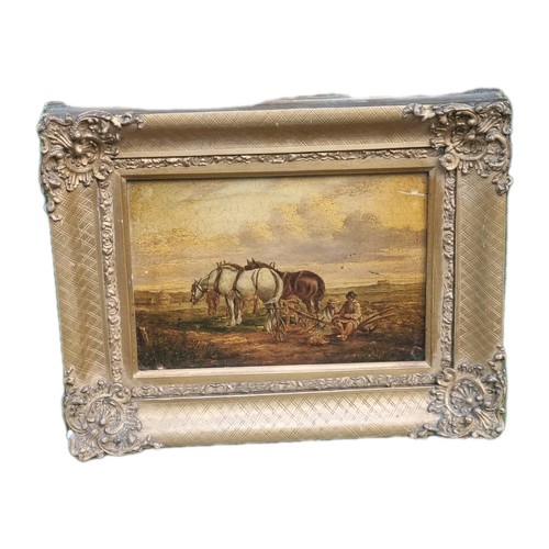Antico quadro olio c1850 - ,