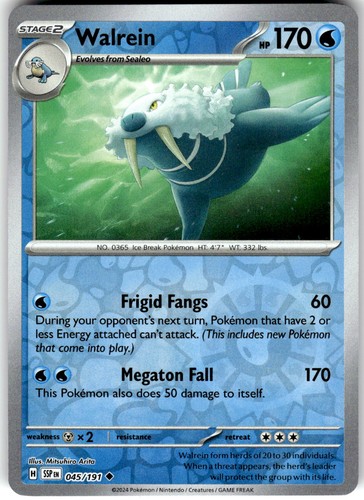 Walrein reverse holo - reverse, sv08