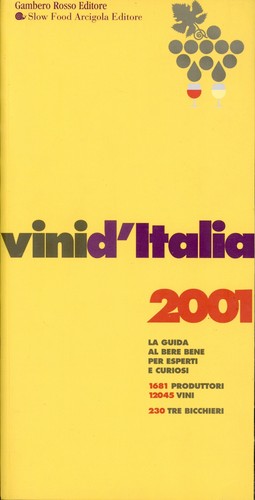Vini italia 2001 - vini, autori