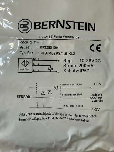 Bernstein kib m08ps kl2 - bernstein, kib-m08ps/1.5-kl2
