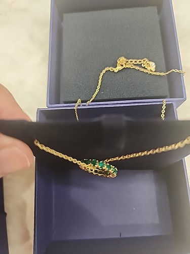 Collana swarovski pietra - swarovski, verde