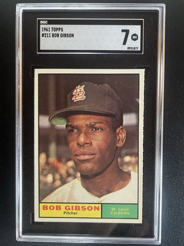 1961 topps bob gibson 211 - 1961,