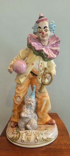 Statua pagliaccio ceramica