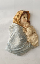 BASSORILIEVO QUADRO MADONNA CON BIMBO ARREDO SACRO STUCCHI IN RESINA CM 20X12