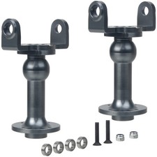 Tubo asse/albero trasmissione in alluminio con cuscinetti per ricambi auto Tamiya ClodBuster Bullhead RC