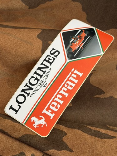 Longines ferrari raro stiker - ferrari,