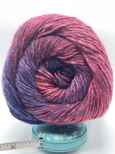 Torta rosa rosso viola lana